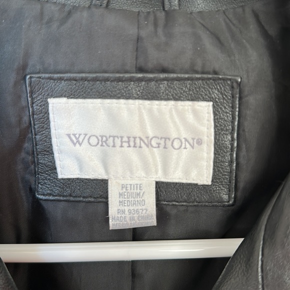 Women’s Leather Jacket Worthington - Picture 4 of 6